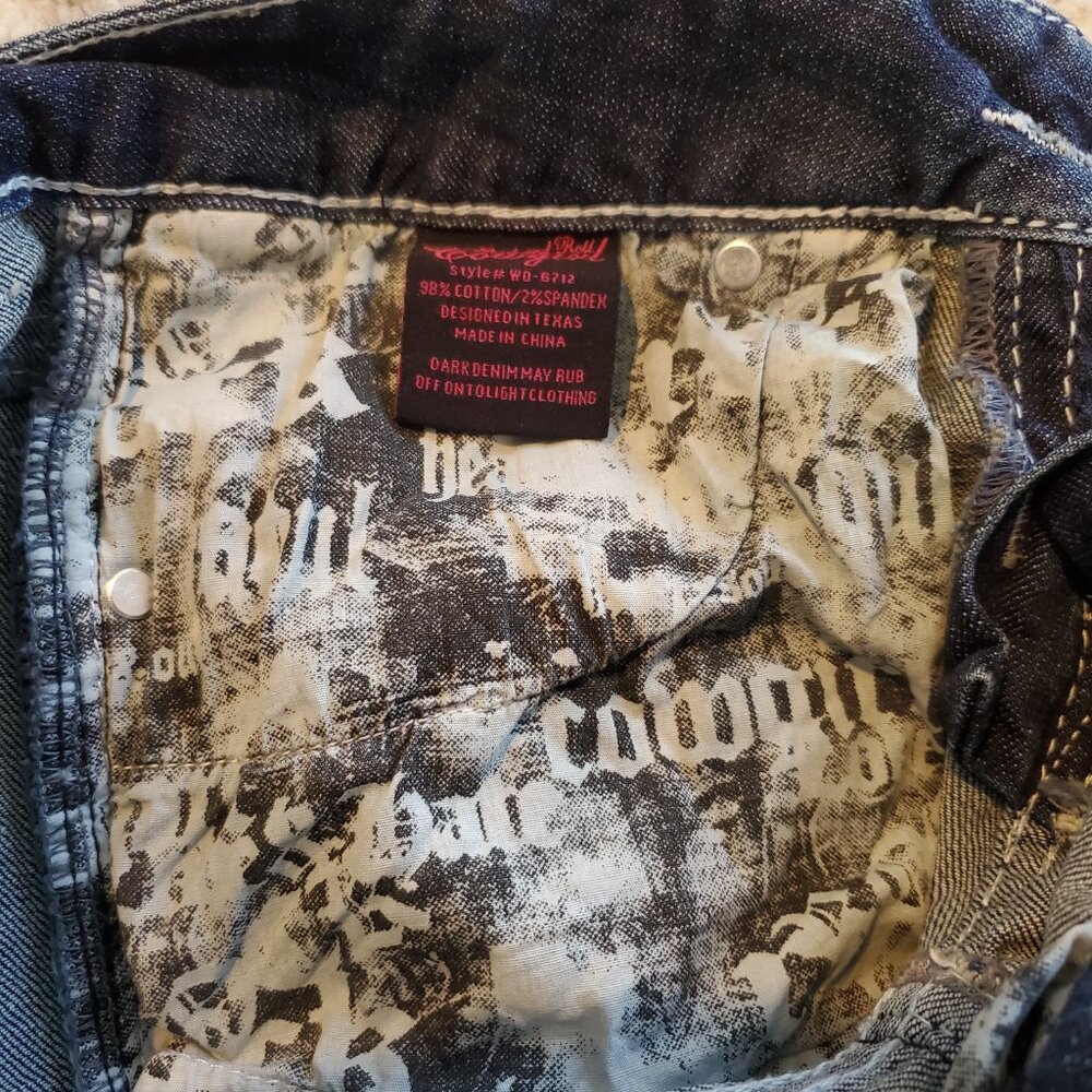 ROCK & ROLL Cowgirl Original Low Rise Jeans Embellished - Picture 11 of 11